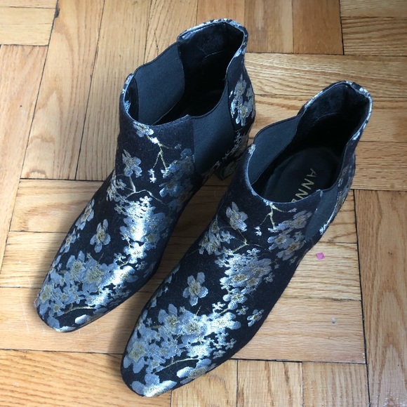 Anne Klein Gorgia Chelsea Bootie black & silver - Picture 2 of 6